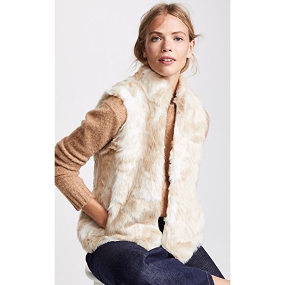 NWT Jack BB Dakota | Ivory Fur Vest | Small - Picture 1 of 5